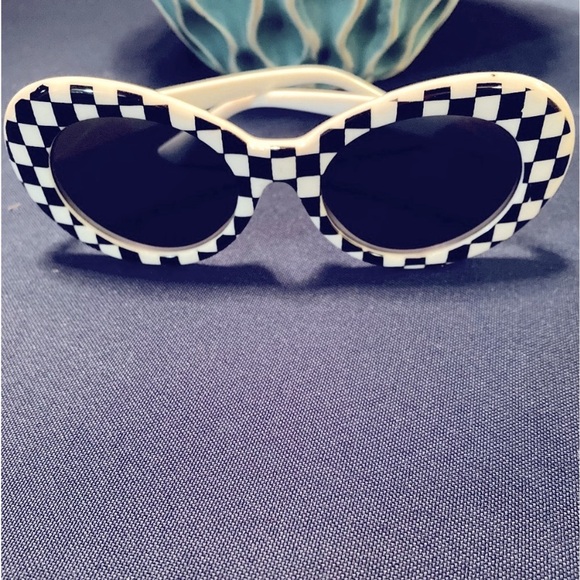 Accessories - Checkered Black and White Sunglasses
                           NEW